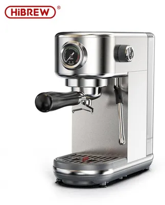 Produktbild von HiBREW H10B Espressomaschine 20 Bar Siebtraeger Edelstahl Hellgrau