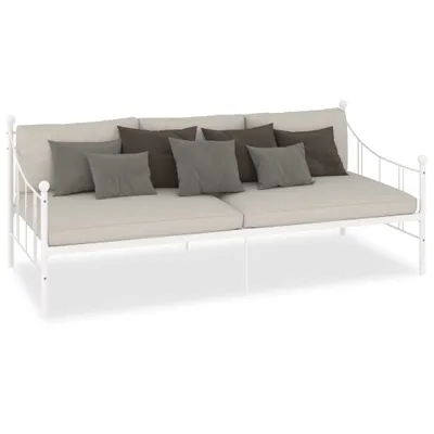 Produktbild von vidaXL Tagesbett-Rahmen Weiß Metall 90×200 cm