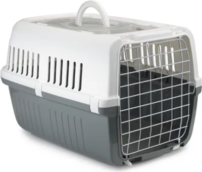 Produktbild von Savic Zephos2 offen - Transportbox - grau/weiß - 55x38x34 cm