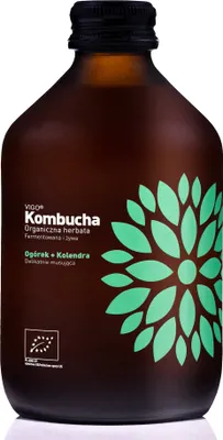 Image de KOMBUCHA AU CONCOMBRE ET À LA CORIANDRE, SANS GLUTEN ET 330 ml - VIGO
