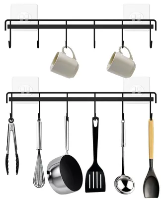 Produktbild von Wandhalterung mit 6 Haken für Küche und Badezimmer
