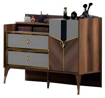 Image de Coiffeuse de luxe Table de maquillage Coiffeuse de chambre à coucher