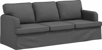 Produktbild von vidaXL Sofa Dunkelgrau 201 x 80 x 85 cm Stoff