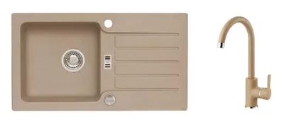 Produktbild von Alveus Sets - Spüle-Set Niagara 30 und Armatur Tonia, beige SETA152