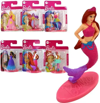 Produktbild von 6 Stück Barbie Mini Figuren Mattel - ca. 7 cm