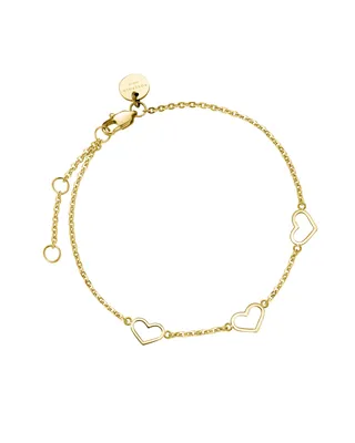 Produktbild von Zartes vergoldetes Armband mit Herzen Toccombo JBTHG-J537