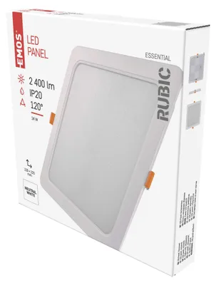 LED podhledové svítidlo RUBIC 22 x 22 cm, 24 W, neutrální bílá