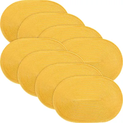 Produktbild von Erwin Müller Tischset Amadora" 8er-Pack gelb oval 30x45 cm"