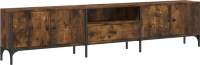Obrázek produktu pro vidaXL TV skříňka se zásuvkou kouřový dub 200x25x44cm materiál na bázi dřeva