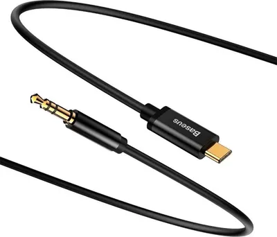 Zdjęcie produktu dla Kabel Baseus Yiven Usb-C Do Audio 3,5Mm Czarny 1.2M Długość