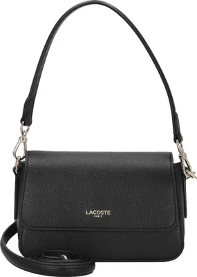 Obrázek produktu pro LACOSTE Kožená taška přes rameno Champs-Élysées Flap Crossover Bag Noir černá