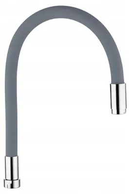 Productafbeelding van Kuchinox Elza: Flexibele uitloop, wandmengkraan, grijs