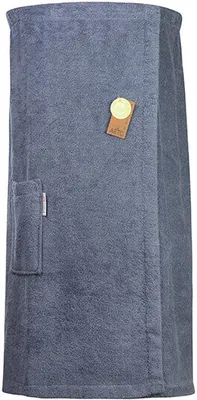 Produktbild von A&R 043.50 | Sauna Kilt Ladies mit Klettverschluss - Farbe: Jeans Blue - Größe: 85 x 170 cm