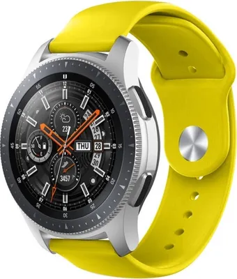 Produktbild von Strap-it Samsung Galaxy Watch 46mm Sportarmband (Gelb)