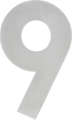 Produktbild von Alpertec Hausnummer 9 Edelstahl