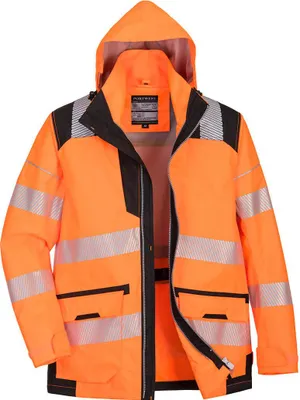 Produktbild von Portwest Warnschutzjacke 5-in-1 mit 10 Taschen Orange 4XL