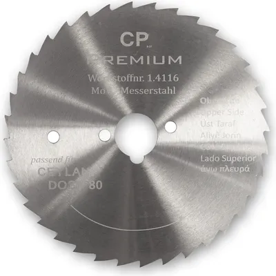 Produktbild von Kreismesser für Dönerschneider Ceylan Dost 80 mm Gezahnt Edelstahl