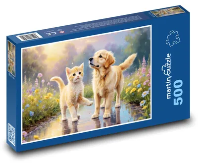 Obrázek produktu pro martinpuzzle - Puzzle 500 - Pes a kočka