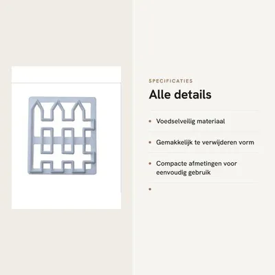 Produktbild von Plastik-Backform mit 8,1 x 7,1 cm - Herstellbar - Reinigungsschritt - Dekorationswerkzeug - Backform