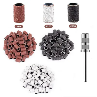 Zdjęcie produktu dla Pilniki do paznokci w tubkach, 75 sztuk, w opakowaniu, o gradacji 80/120/180, przeznaczone do manicure i pedicure