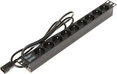 Obrázek produktu pro Napájecí lišta s 9 zásuvkami PD-9/R-IEC
