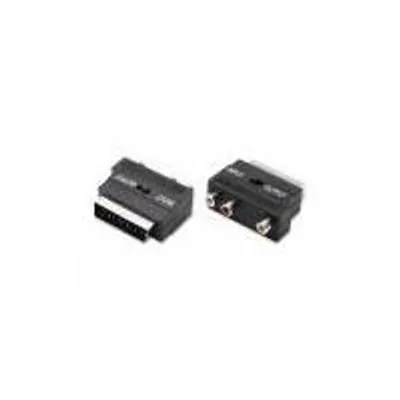 Image de nuovaVideosuono Scart-RCA M-M, péritel (21 broches), 3 x RCA, mâle, mâle, noir