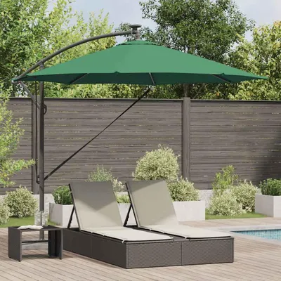 Immagine prodotto di Maison Exclusive - Ombrellone, dimensioni 294 x 294 x 248 cm, realizzato in poliestere e alluminio, colore verde