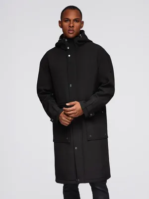 Obrázok produktu pre Ombre Clothing Pánska parka Uku čierna S