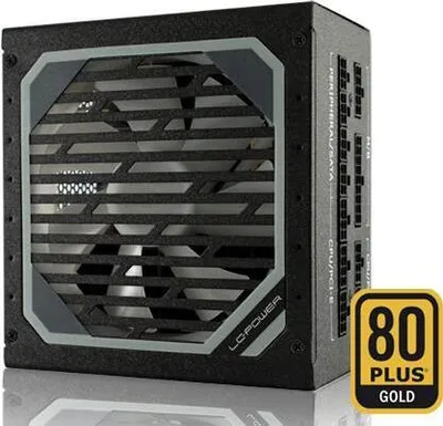 Image de LC Power Super Silent Modular Series LC1000M V2,31 - Adaptateur secteur (interne) - ATX12V 2,31 - 80 PLUS Gold - CA 110-240 V - 1000 Watt - PFC actif - hammered black (LC1000M V2.31)
