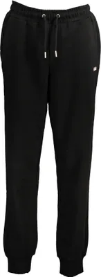 Produktbild von Damen Sporthose Schwarz: Baumwolle, Elastikbund, Taschen, Stickerei