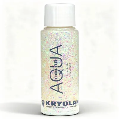 Produktbild von Kryolan Flüssig-Aquacolor Glitter Pearl Green 30 ml