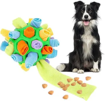 Produktbild von Interaktives Hundespielzeug - Snuffelball und Snuffeltuch für Hunde in verschiedenen Größen