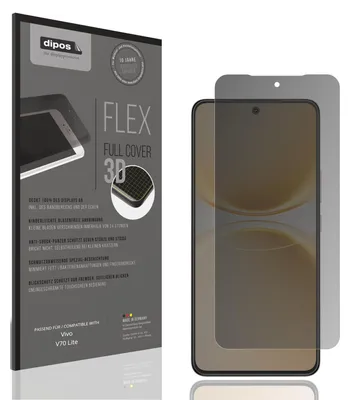 Produktbild von Full Cover Privacy Blickschutzfolie für Vivo V70 Lite Folie Anti-Shock