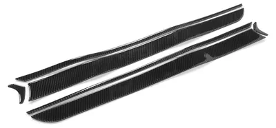 Zdjęcie produktu dla 6 sztuk listew wykończeniowych do paneli drzwi wewnętrznych z włókna węglowego pasujących do Mitsubishi Lancer 2008–2016