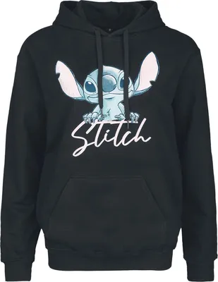 Produktbild von Lilo & Stitch Kapuzenpullover Damen Stitch - Watercolour schwarz S