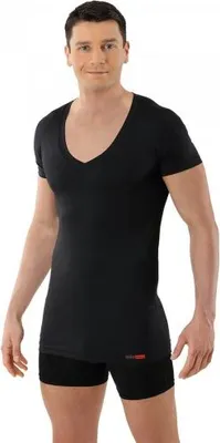 Produktbild von ALBERT KREUZ Funktionsunterhemd Business Deep-V schwarz, 07/XL