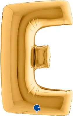 Produktbild von Riesenbuchstabe Folienballon 40"/102cm | Gold #E