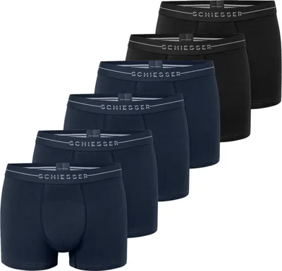 Produktbild von Schiesser 6er Pack Baumwolle Flex Retro Short / Pant Mit Logo-Webgummibund, Perfekter Sitz, hoher Komfort, Elastisches Material