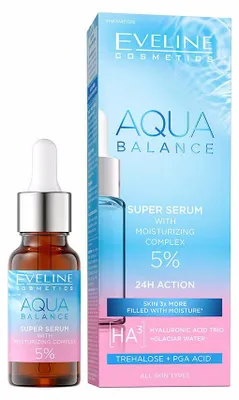 Image de Eveline Cosmetics AQUA BALANCE – sérum, hydratant, régénérant