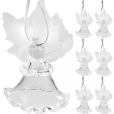 Produktbild von Ruhhy 22497 Weihnachtsschmuck: Glasengel zum Aufhängen, 6 Stück