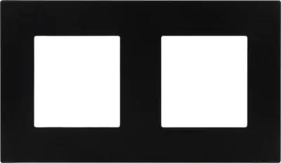 Produktbild von Schwarzer 2-Feld-PVC-Rahmen für das RTX SH-System