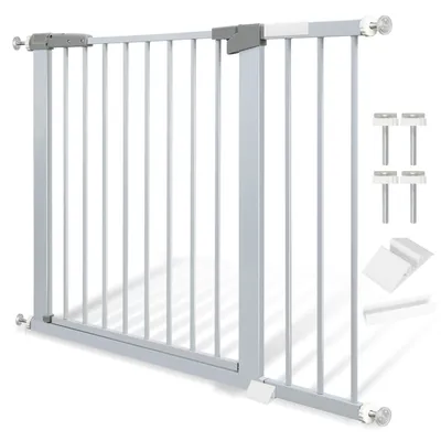 Produktbild von Hebitod Türschutzgitter Automatisch schließend 97-104 cm Babytor Treppentor Verstellbare Breite passt sich verschiedenen Räumen an Stoßfestes Material extra langlebig
