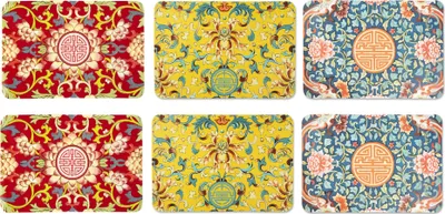 Produktbild von Excelsa set mit 6 tischsets La Via Della Seta kunststoff 43x28,5 cm bunt