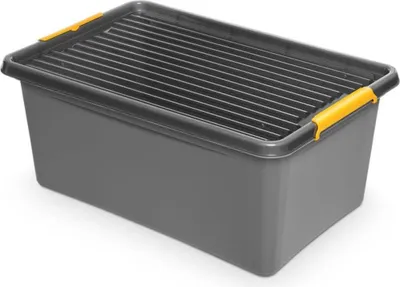 Obrázek produktu pro box 40,0l SOLIDST.-1722, 58x39x25cm, koleč., grafit, plast_EXTPLASTIMEX