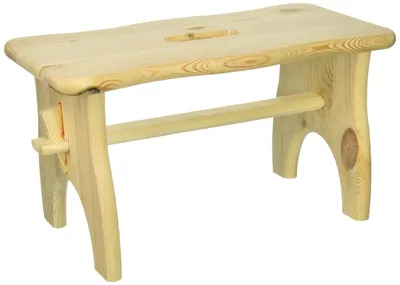 Immagine prodotto di Solidchoice - Piccolo sgabello in legno di abete, color marrone, dimensioni 38,5 x 19 x 21 cm