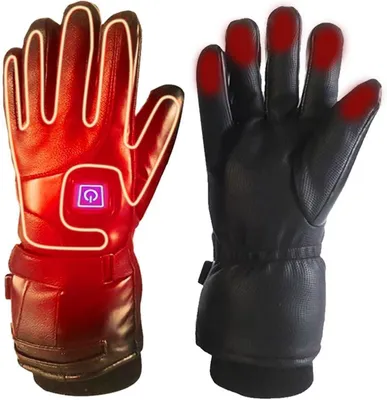 Produktbild von Beheizte Handschuhe, Heizhandschuhe, Wärmehandschuhe, Winterhandschuhe, 3 Einstellbarer Temperatur, für Snowboard Wandern Motorrad Radfahren