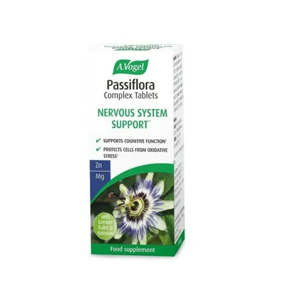 Immagine prodotto di A.Vogel Complesso di Passiflora Compresse per il relax con Passiflora, Radice di Valeriana, Melissa, Magnesio e Zinco