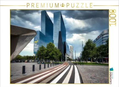 Produktbild von CALVENDO Puzzle Blick vom Hauptbahnhof Rotterdam | 1000 Teile Lege-Größe 64x48cm Foto-Puzzle für glückliche Stunden