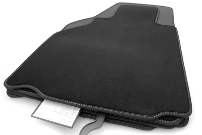 Produktbild von Premium Fußmatten für Porsche 911 996 (Silberne Ziernaht) Velours Autoteppich Matten in Original Qualität 4-teilig
