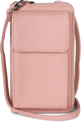 Produktbild von styleBREAKER Damen Mini Bag Geldbörse mit RFID Schutz und Handyfach | Crossbody Umhängetasche mit Schultergurt | Portemonnaie und Handytasche in einem | 19 x 11 x 5,5 cm
